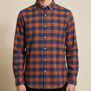 Flannel IZOD, Button Down Collar, Long Sleeve Shirt